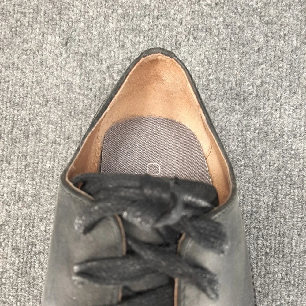 Men's Joe's Jeans Black Leather Oxfords Shoes Style Connor Size 9.5 M